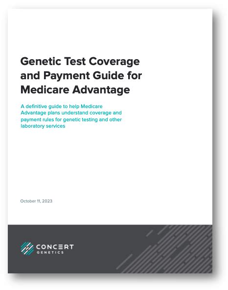 Genetic Test Coverage And Payment Guide For Medicare Advantage Concert