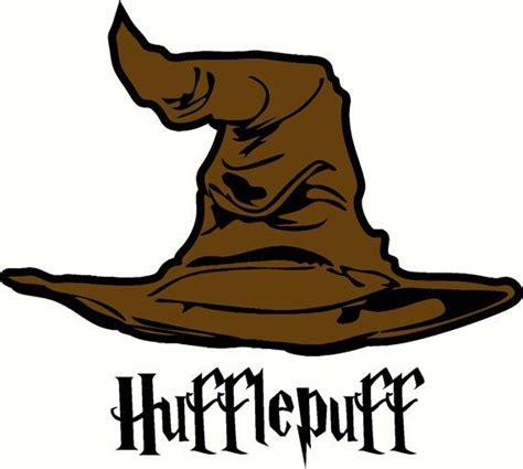 Hufflepuff Sorting Sorting Hat With House Name Wall Decal On Etsy