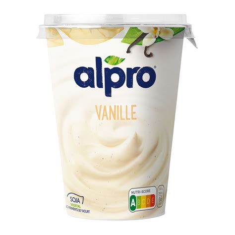 Dessert végétal vanille base de soja ALPRO le pot de 500g à Prix