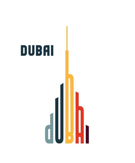 Dubai Logo City Carte Cartes Voyage