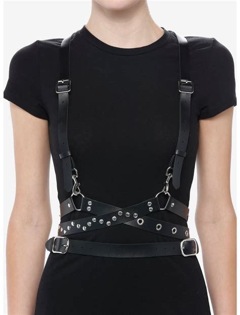 Black Grommet Crisscross Harness Hot Topic