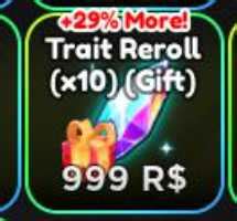 Trait Reroll Via Gift X100 Anime Adventure AA