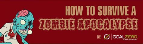 How To Survive A Zombie Apocalypse Infographic