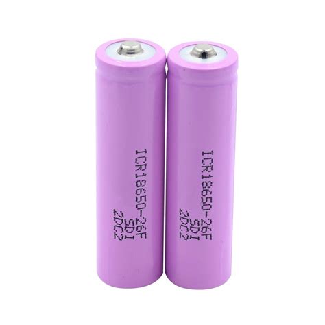 1 2 4 Pces Novo Rosa Icr 18650 26f 2600mah Bateria Grandado