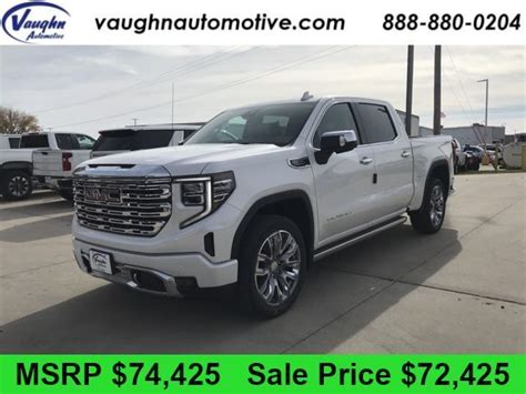 2022 Gmc Sierra 1500 Denali 3 Miles White Frost Tricoat 4d Crew Cab