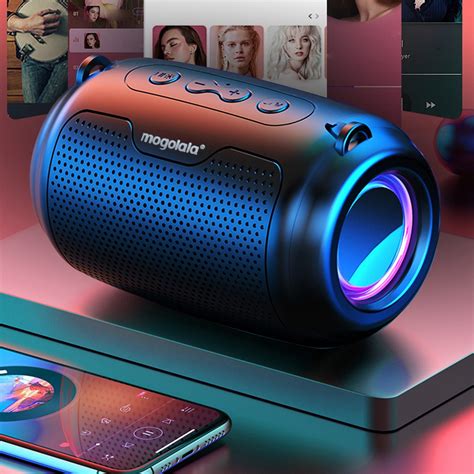 COM1950s Portable Speaker Bluetooth Outdoor Bluetooth 5 0 Colorful