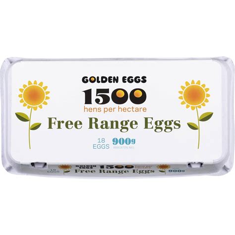 Golden Eggs 18 Free Range Eggs 900g Woolworths