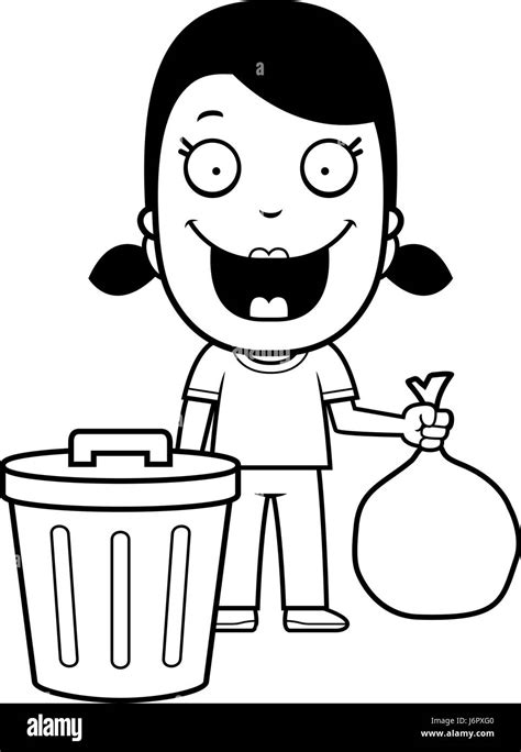 Throwing Garbage Clipart Black And White