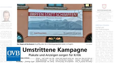 Umstrittene Kampagne OVB Heimatzeitungen