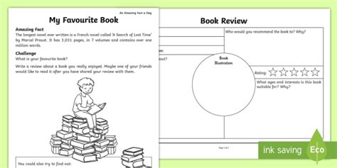 My Favourite Book Worksheet Worksheet Teacher Made