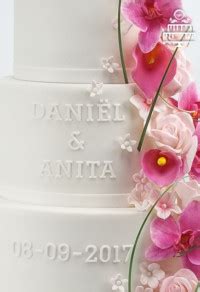 Een Prachtige Bruidstaart Met Orchidee N Yummie Sweet Cakes