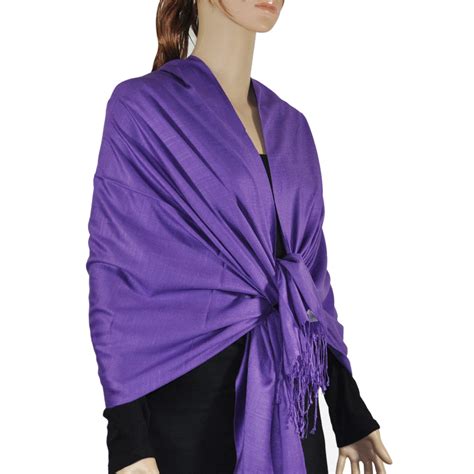 Silky Light Wedding Pashmina Purple Wholesale Scarves City