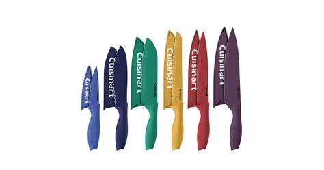 Cuisinart C55 12pcksam 12 Piece Colour Knife Set With Blade Guards Best Kitchen Knives On