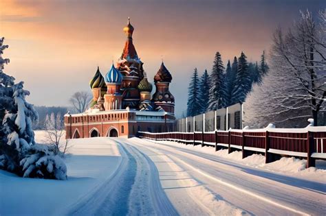 Premium AI Image | a castle in the snow