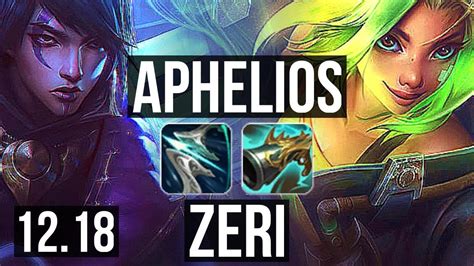 Aphelios And Thresh Vs Zeri And Lulu Adc 8 2 9 400 Games Godlike Kr Master 12 18 Youtube