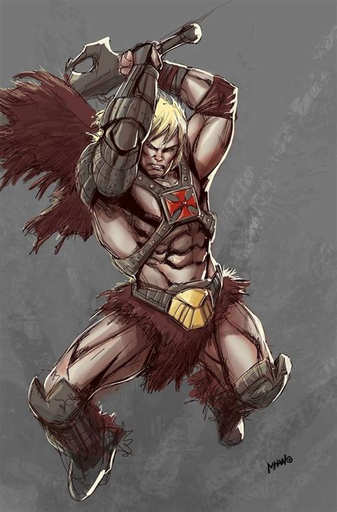 Ilustraciones De He Man Para Decir Ya Tengo El Poder Masters Of