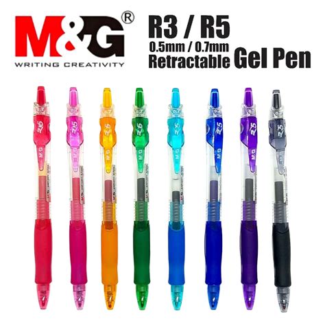 M G R R Retractable Gel Pen Mm Gel Pen Ink Ball Pen Shopee