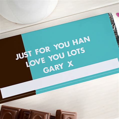 Personalised Chocolate Bar My Half Your Half Uk