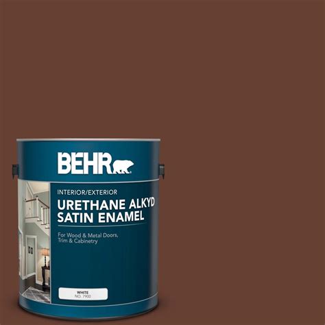 Behr Gal Bxc Classic Brown Urethane Alkyd Satin Enamel Interior