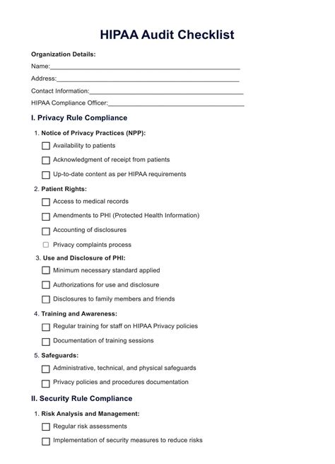 Free Printable Audit Questionnaire Download Free Printable Audit