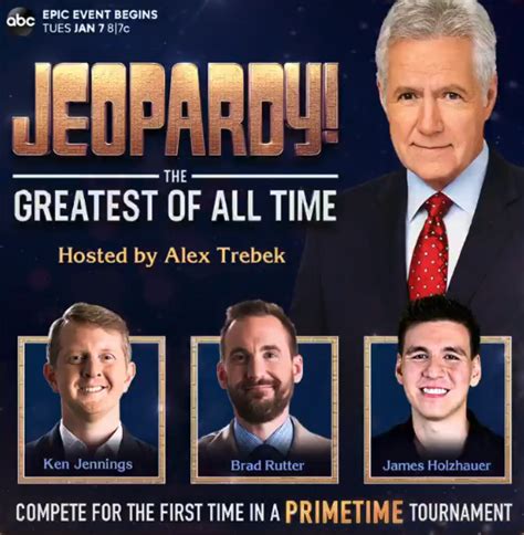 All-Time Jeopardy! Winners to Compete in Primetime Special