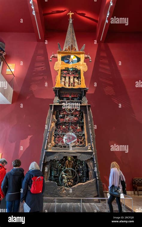 Millennium Clock Tower In National Museum Of Scotland In Edinburgh UK