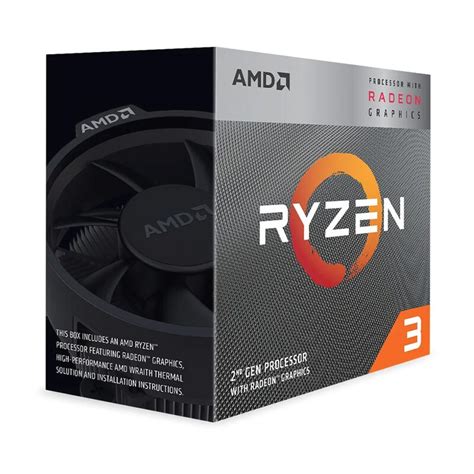 Cpu Amd Ryzen 3 3200g 4c4t 36 Ghz 40 Ghz 4mb Am4