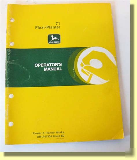 John Deere Operator Manual Flexi Planter