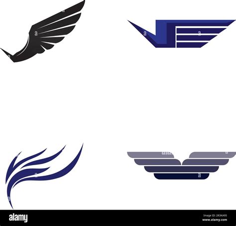 Falcon Wings Logo Template Vector Icon Logo Design Stock Vector Image