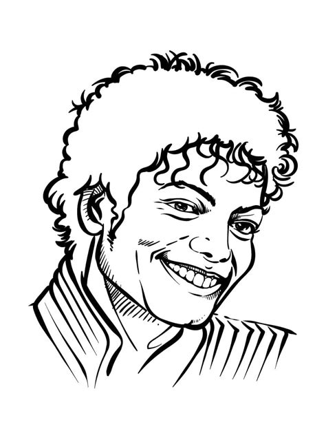 Coloriage Michael Jackson Pour Enfants T L Charger Et Imprimer