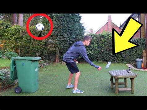 WATER BOTTLE FLIP TRICK SHOTS (Football/Soccer Edition)