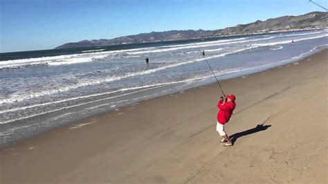 Surf Perch Fishing Pismo Beach Youtube