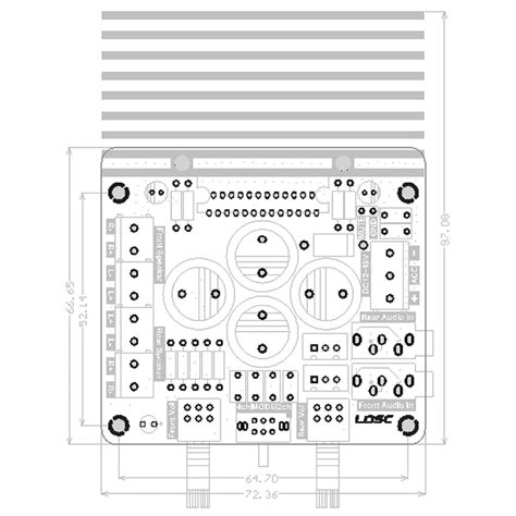 Carte d amplificateur de puissance à 4 canaux H052 TDA7850 4x80W