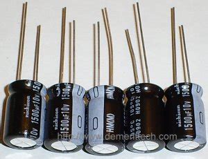 5x 1500uF 10v Nichicon HM 105C 10mm Ultra Low ESR Capacitors