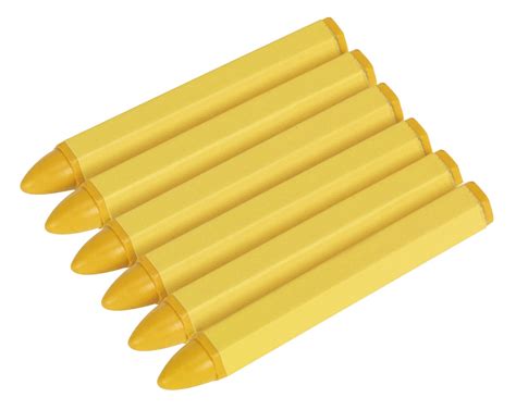 Tyre Marking Crayon Yellow Pack Of 6 Triace