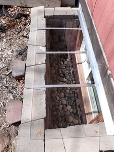 Custom Sloped Cover For Concretewoodbrickpaver Window Wells