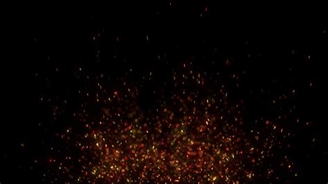 Fire Dust Particles Sparks Black Screen Effects Background Hd P