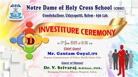 INVESTITURE CEREMONY 2023 17th JUNE 2023 NOTRE DAME OF HOLY CROSS