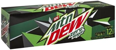 MOUNTAIN DEW Zero Sugar Soda - 12 ea, Nutrition Information | Innit