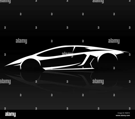 Concept Sports Car Vehicle Outlines Graphic Stock Vector Image And Art