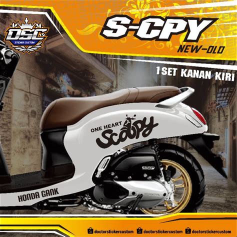 Jual STICKER STIKER CUTTING SCOOPY STRIPING TERBARU MURAH Shopee