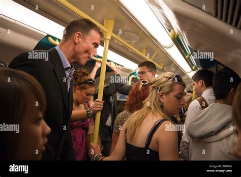 London Underground Passengers Crowded Hi Res Stock Photography And