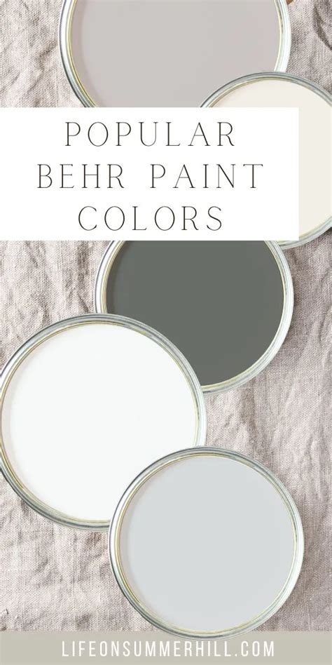 Popular Behr Paint Colors Life On Summerhill