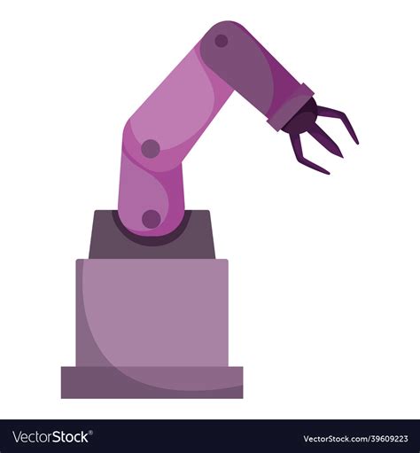 Automatic robot arm Royalty Free Vector Image - VectorStock