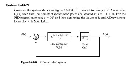 Solved Problem B 10 20 Consider The System Shown In Figure Chegg