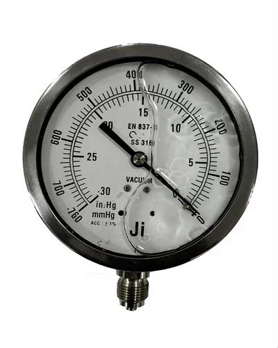 4 Inch 100 Mm Ji Japsin Instrumentation Economical Vacuum Gauges At