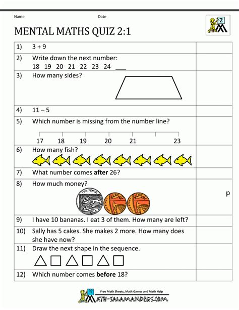 Key Stage 1 Maths Printable Worksheets Printable Worksheets