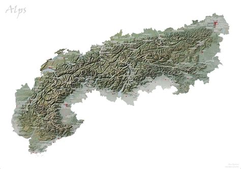 The Alps in maps - Vivid Maps