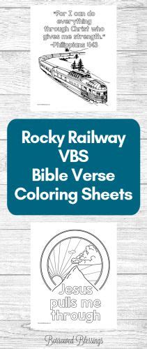 Rocky Railway VBS Coloring Sheets Borrowed Blessings In 2023