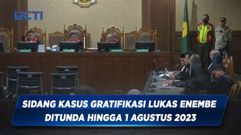 Lukas Enembe Mengaku Sakit Sidang Kasus Gratifikasi Ditunda Hingga